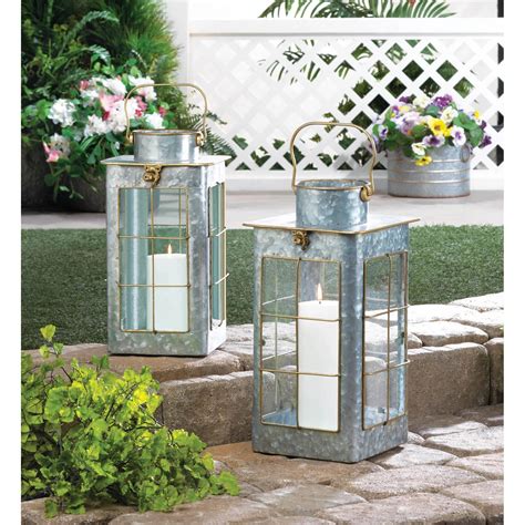 metal house lantern wholesale|Amazon.com: Galvanized Metal Lantern.